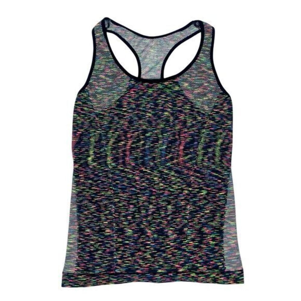 Kimberly Space Dye Racerback Tank Top Women One Size Multicolor Athletic Workout